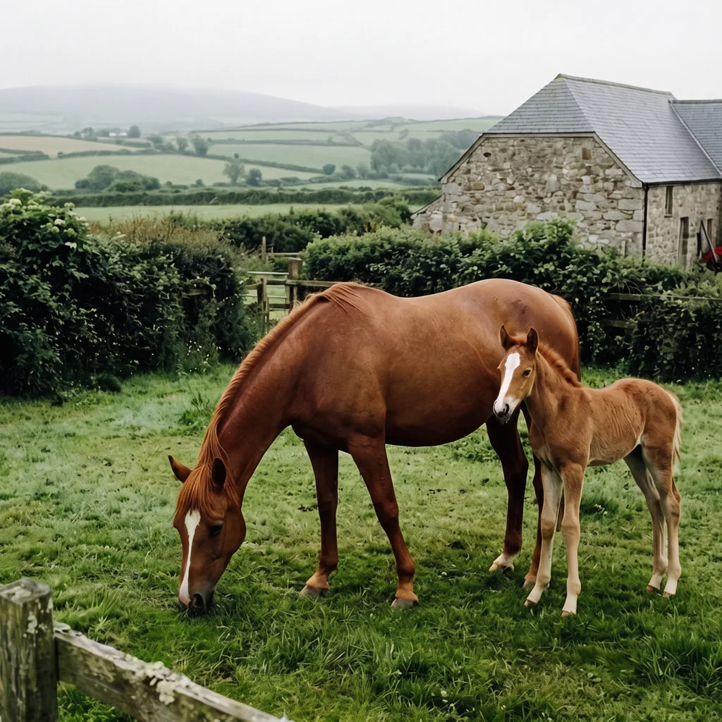 Élevage de chevaux au Élevage du Vallon des Huppes, Eyjeaux