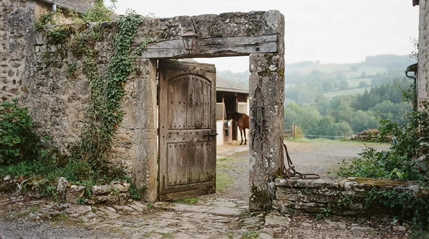 Entrée du Élevage du Vallon des Huppes, centre équestre à Eyjeaux