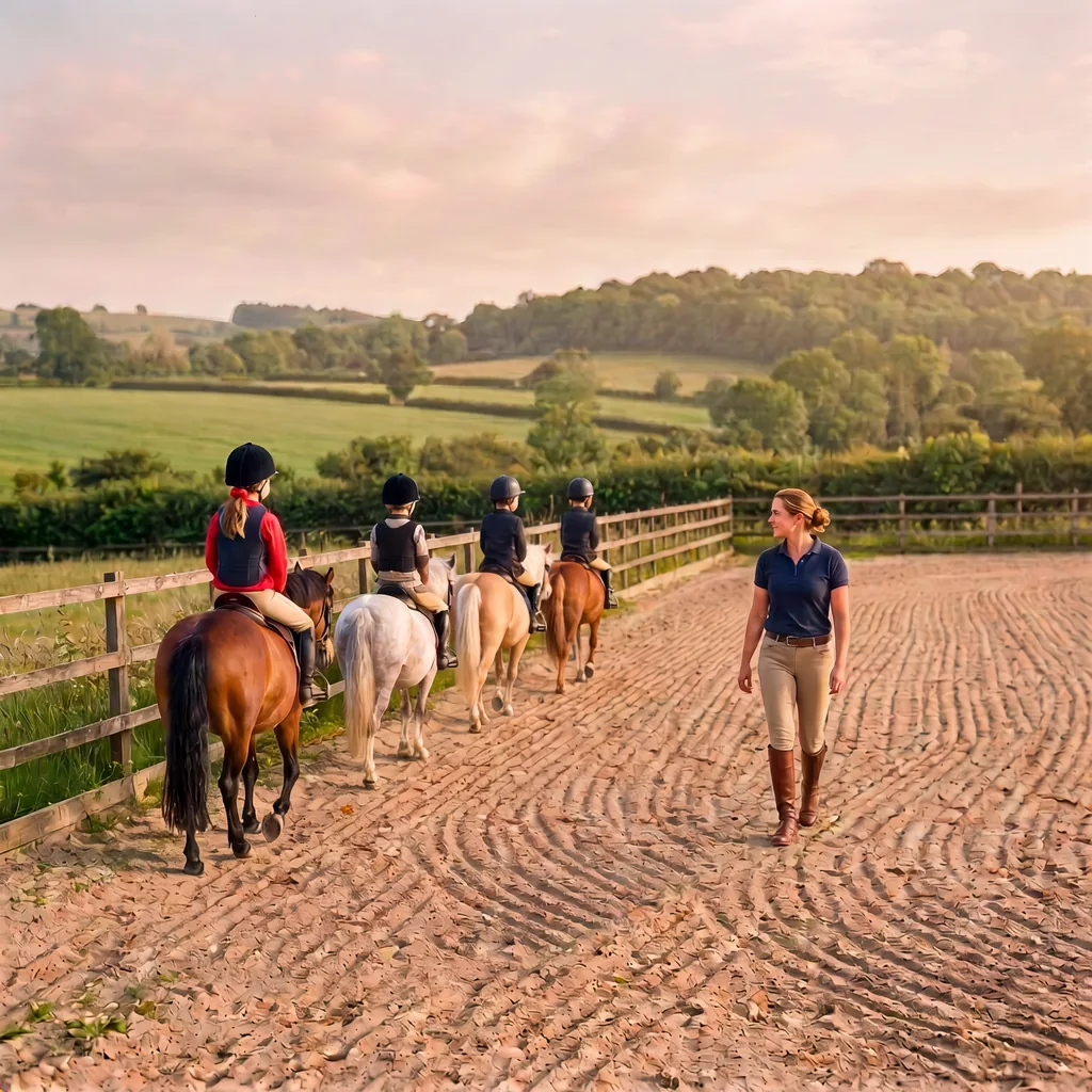 Cours de poney à Eyjeaux, Haute-Vienne